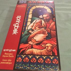 Springbok 500 Pc Baby Jesus panoramic Puzzle NEW